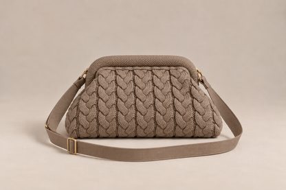 Pochette en maille torsadée - COLETTE